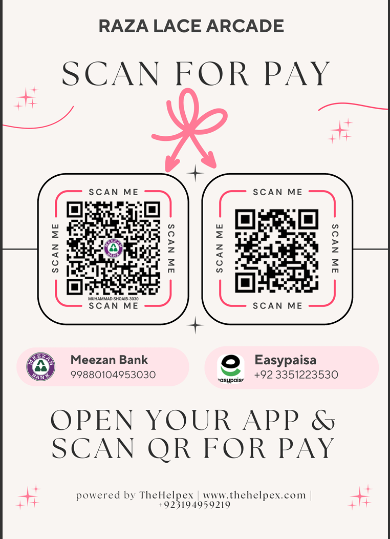 QR Pay Brouchure for lace brand